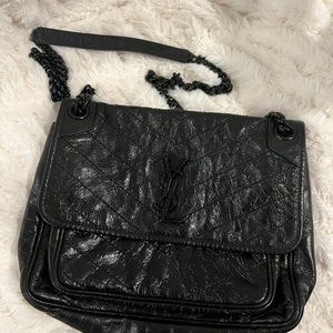 Ysl handbag patten leather